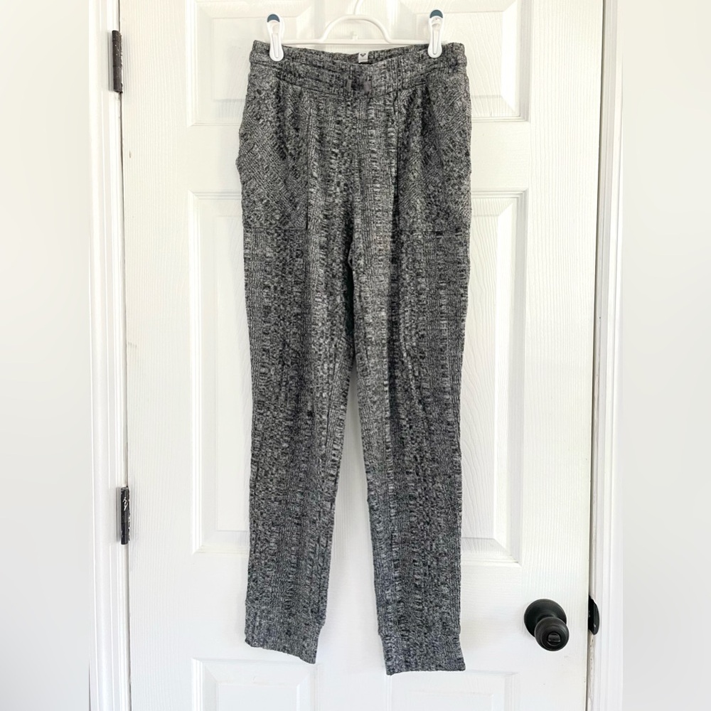 Roxy Drawstring Ribbed Joggers with Pockets